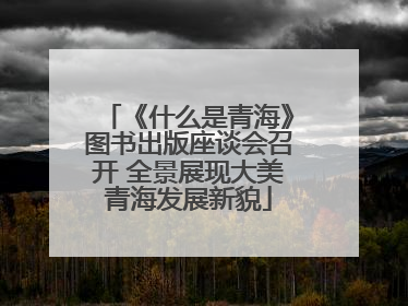 《什么是青海》图书出版座谈会召开 全景展现大美青海发展新貌