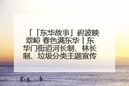 「东华故事」碧波映翠嶂 春色满东华丨东华门街道河长制、林长制、垃圾分类主题宣传如火如荼中