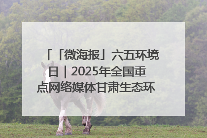 「微海报」六五环境日｜2025年全国重点网络媒体甘肃生态环保行走进兰州新区