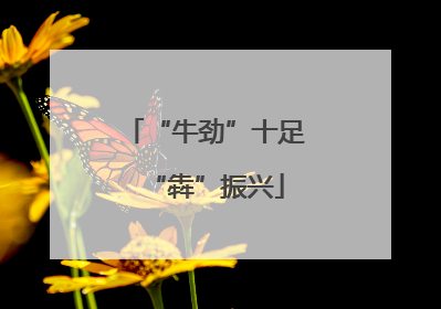 “牛劲”十足“犇”振兴