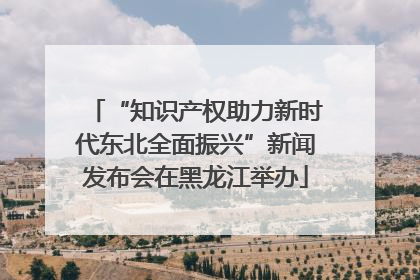 “知识产权助力新时代东北全面振兴”新闻发布会在黑龙江举办