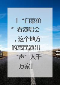 “白菜价”看演唱会，这个地方的惠民演出“声”入千万家