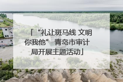 “礼让斑马线 文明你我他” 青岛市审计局开展主题活动