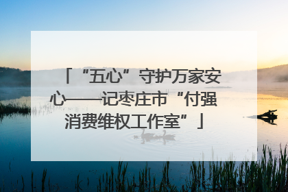 “五心”守护万家安心——记枣庄市“付强消费维权工作室”