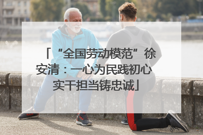 “全国劳动模范”徐安清：一心为民践初心 实干担当铸忠诚