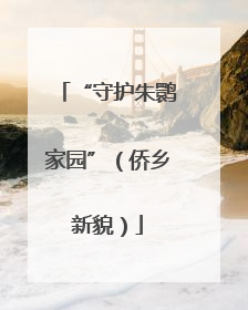 “守护朱鹮家园”（侨乡新貌）