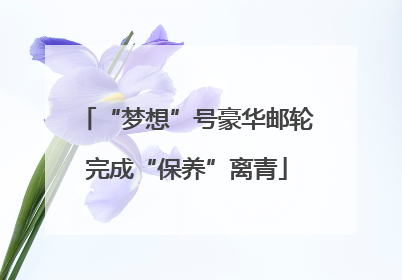 “梦想”号豪华邮轮完成“保养”离青