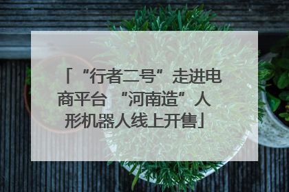 “行者二号”走进电商平台 “河南造”人形机器人线上开售