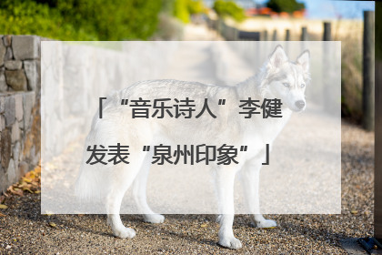 “音乐诗人”李健发表“泉州印象”