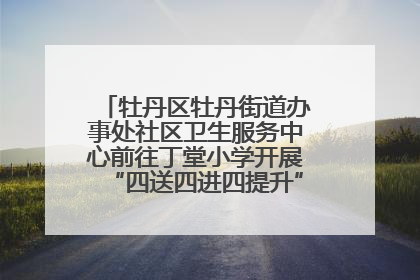 牡丹区牡丹街道办事处社区卫生服务中心前往丁堂小学开展“四送四进四提升”及无烟日宣传活动