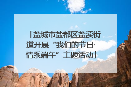 盐城市盐都区盐渎街道开展“我们的节日·情系端午”主题活动