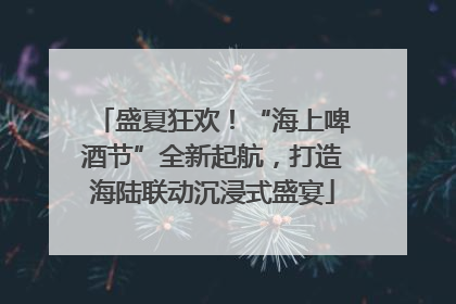 盛夏狂欢！“海上啤酒节”全新起航，打造海陆联动沉浸式盛宴