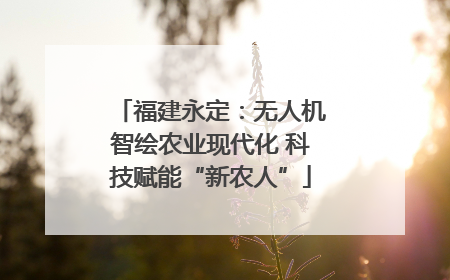福建永定：无人机智绘农业现代化 科技赋能“新农人”