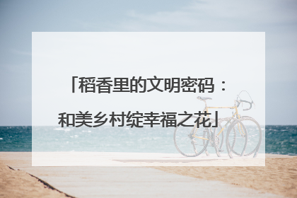 稻香里的文明密码：和美乡村绽幸福之花