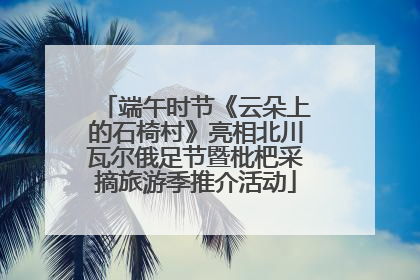 端午时节《云朵上的石椅村》亮相北川瓦尔俄足节暨枇杷采摘旅游季推介活动
