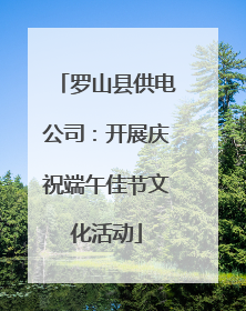 罗山县供电公司：开展庆祝端午佳节文化活动