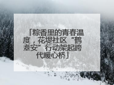 粽香里的青春温度，花堤社区“鹤耋安”行动架起跨代暖心桥