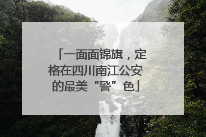一面面锦旗，定格在四川南江公安的最美“警”色