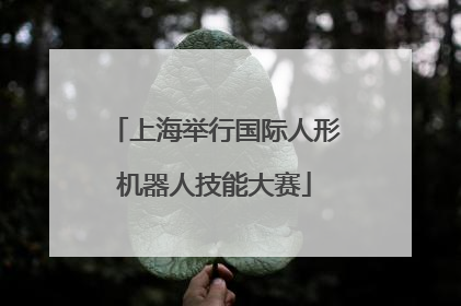 上海举行国际人形机器人技能大赛