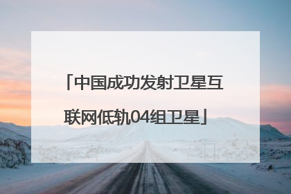 中国成功发射卫星互联网低轨04组卫星