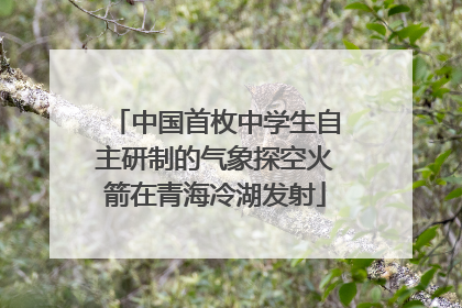 中国首枚中学生自主研制的气象探空火箭在青海冷湖发射