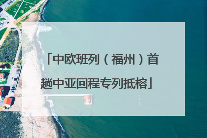 中欧班列（福州）首趟中亚回程专列抵榕