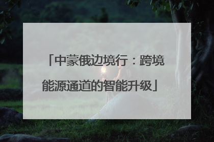中蒙俄边境行：跨境能源通道的智能升级