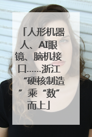 人形机器人、AI眼镜、脑机接口……浙江“硬核制造”乘“数”而上