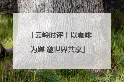 云岭时评丨以咖啡为媒 邀世界共享