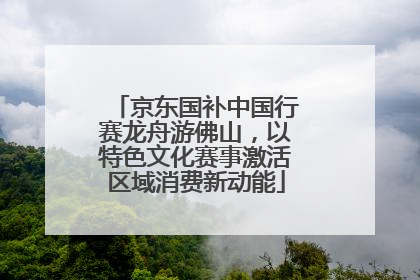京东国补中国行赛龙舟游佛山，以特色文化赛事激活区域消费新动能