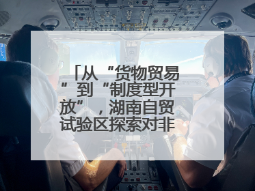 从“货物贸易”到“制度型开放”，湖南自贸试验区探索对非合作新模式