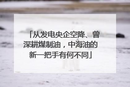 从发电央企空降、曾深耕煤制油，中海油的新一把手有何不同