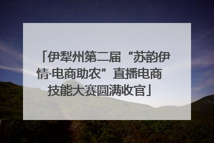 伊犁州第二届“苏韵伊情·电商助农”直播电商技能大赛圆满收官