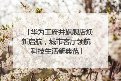 华为王府井旗舰店焕新启航，城市客厅领航科技生活新典范