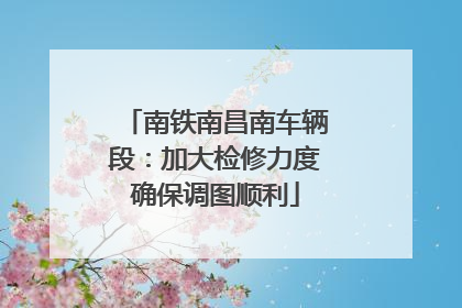 南铁南昌南车辆段：加大检修力度确保调图顺利