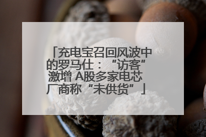 充电宝召回风波中的罗马仕：“访客”激增 A股多家电芯厂商称“未供货”