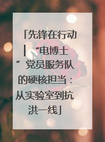 先锋在行动 ▏“电博士”党员服务队的硬核担当：从实验室到抗洪一线