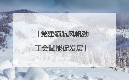 党建领航风帆劲 工会赋能促发展