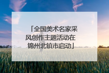全国美术名家采风创作主题活动在锦州北镇市启动