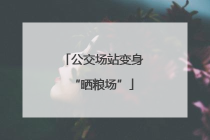 公交场站变身“晒粮场”