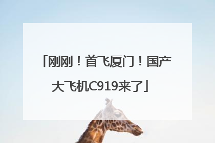 刚刚！首飞厦门！国产大飞机C919来了