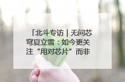 北斗专访｜无问芯穹夏立雪：如今更关注“用对芯片”而非“用贵芯片”