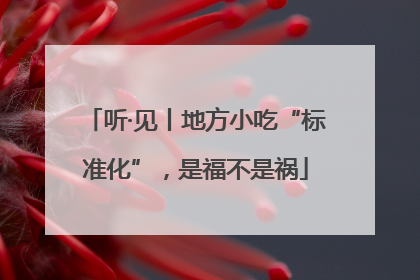 听·见丨地方小吃“标准化”，是福不是祸