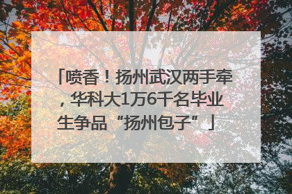 喷香！扬州武汉两手牵，华科大1万6千名毕业生争品“扬州包子”