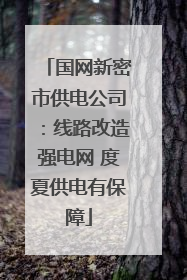 国网新密市供电公司：线路改造强电网 度夏供电有保障