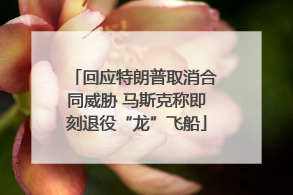回应特朗普取消合同威胁 马斯克称即刻退役“龙”飞船