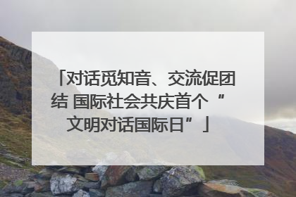 对话觅知音、交流促团结 国际社会共庆首个“文明对话国际日”