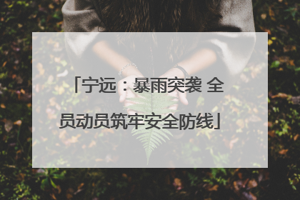 宁远：暴雨突袭 全员动员筑牢安全防线