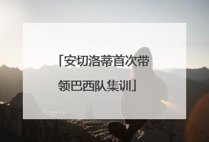 安切洛蒂首次带领巴西队集训