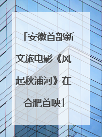 安徽首部新文旅电影《风起秋浦河》在合肥首映